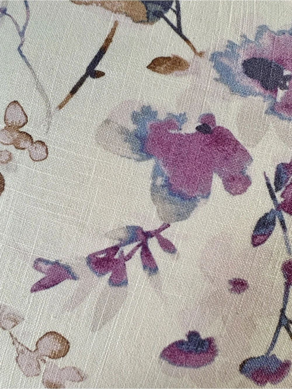 Vern Yip linen/cotton blend watercolor fabric with duck down inserts (Set of 2)